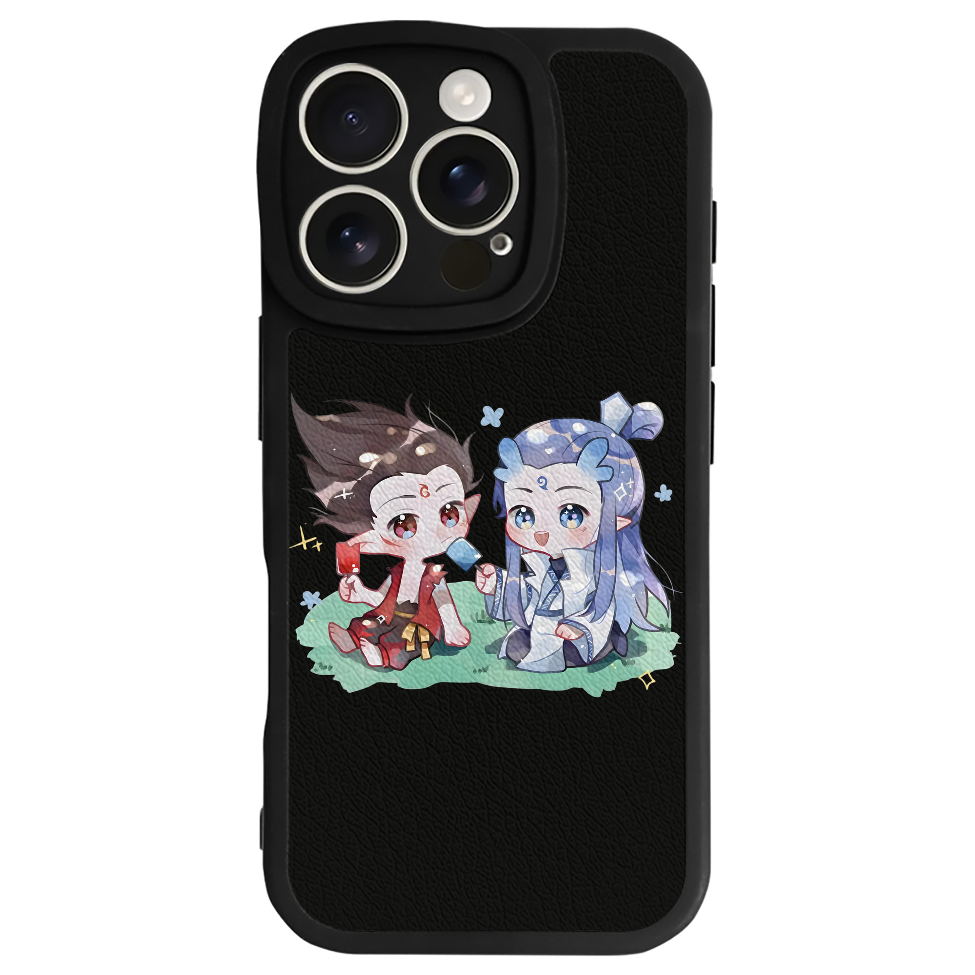（画像用） Ne Zha 2 ナタ 魔童の大暴れ 【iPhone 16シリーズ対応】シリコンスマホケース（レザー調） 材質：シリコン